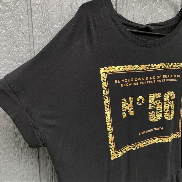 Basicxx Leopard Print Tee No56 Live Your Truth XL - Picture 3 of 8